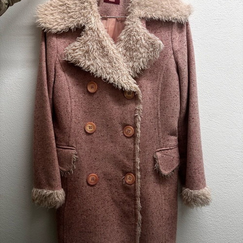 Coat half coat in sweet pink shade like new