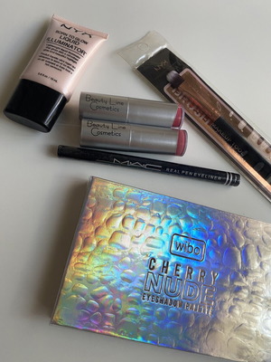 Makeup set with MAC, NYX, Beauty Line cosmetics, WIBO palette new