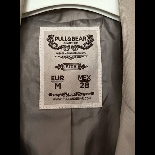 Pull & Bear blazer grey like new, size M