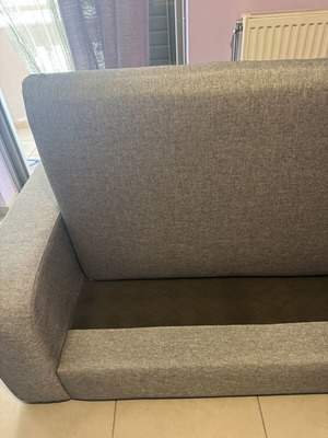 Corner sofa gray black, like new, approx. 2.00m x 1.70m