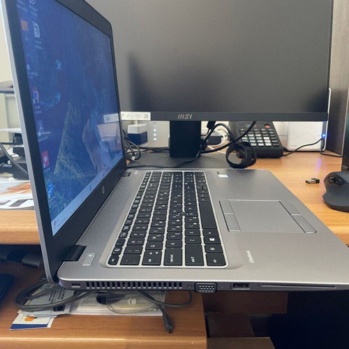 HP EliteBook 850 G4 laptop refurbished with Intel Core i5, 8GB RAM, 128GB SSD, backlit keyboard