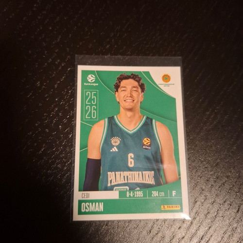 Cedi Osman Euroleague Panini αυτοκόλλητο καινούργιο