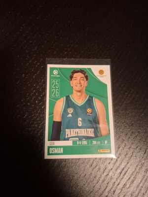 Cedi Osman Euroleague Panini αυτοκόλλητο καινούργιο