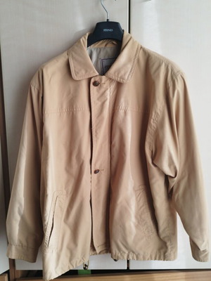 Men's overcoat used, size L, beige