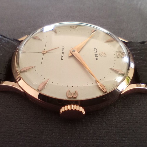 Cyma Cymaflex men's watch 18k gold used