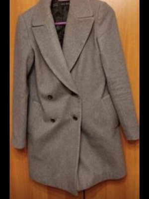 Γκρι παλτό Zara new, μέγεθος S που ταιριάζει σε M
