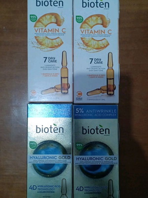 Bioten комплект за грижа за кожата с ампули Vitamin C и Hyaluronic Gold