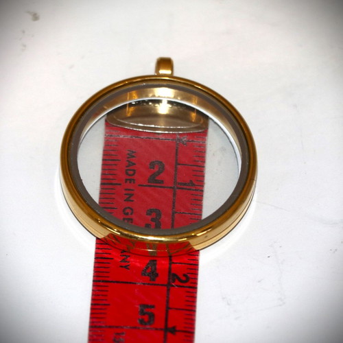 Pendant ancient coin Alexander the Great in glass case 22K gold plated
