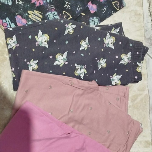 Girls' leggings 140 cm used, pack of 4, H&M and LC Waikiki