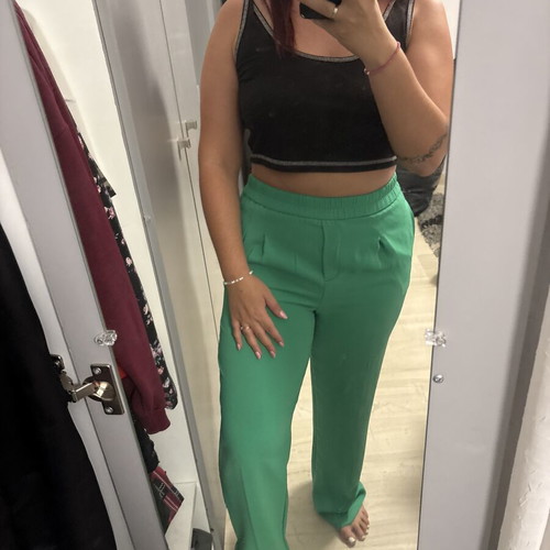 Esmara women's green loose fit pants, medium 38