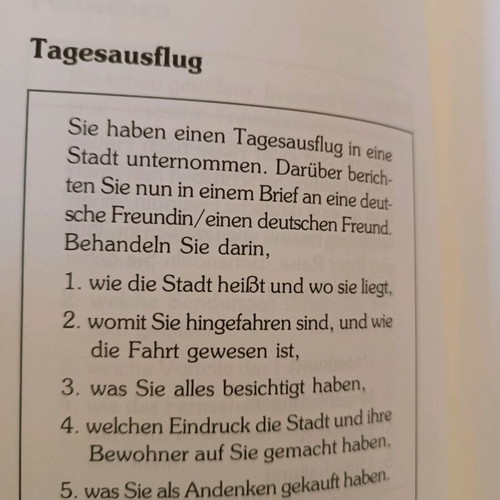 Book of German essays like new