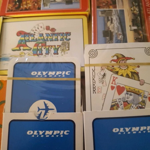 Vintage playing cards new, pack of 5 from 1960