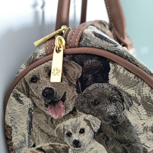 Women's handbag with dog pattern new