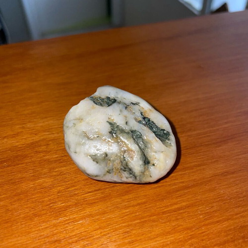 White quartz new with natural inclusions