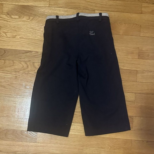 Gianfranco Ferré Junior black culottes with silver waist