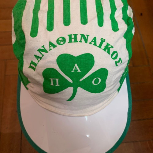 Panathinaikos vintage cap used, 80s fan cotton