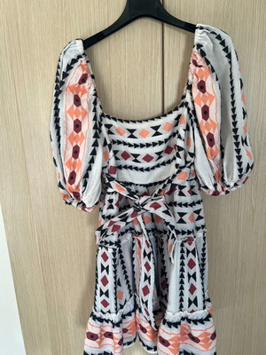 Lace dress like new, 100% cotton, fits XS to large