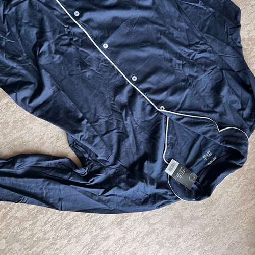 Robe bathrobe women's pajama new navy blue