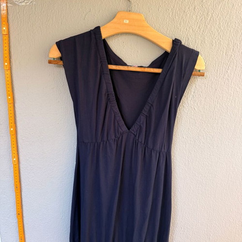 Mavroudis women's top dark blue used with V neckline
