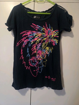 Pepe Jeans Andy Warhol women's T-shirt black like new