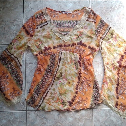 Kaftan blouse large slim fit with beautiful sleeves