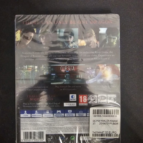 Yakuza 2 Kiwami Steelbook Edition PS4 new