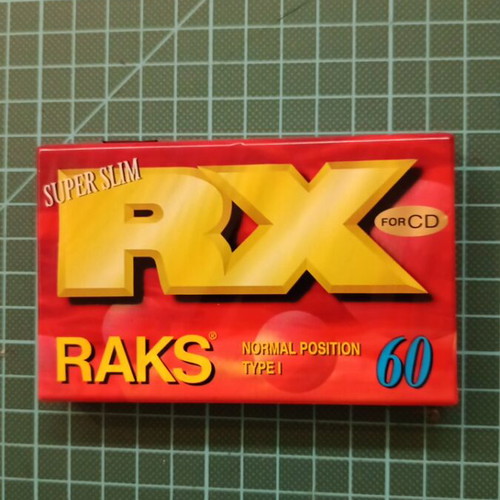 Raks RX 60 Super Slim Type I audio cassette sealed, new
