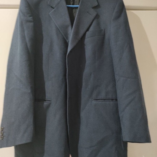 Red'ster by Redaelli men's jacket, wool silk linen, size 52, blue