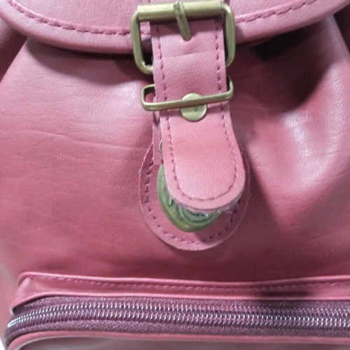 Leather backpack new with internal and front pocket