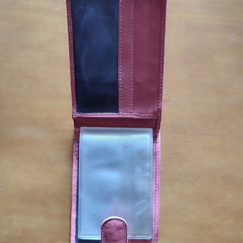 Pink leather small wallet new