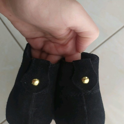 Moods Shoes black suede ankle boots used, size 37