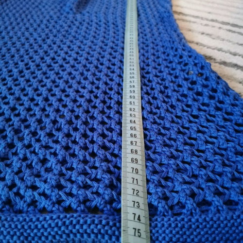 Knitted dress new, blue, one size