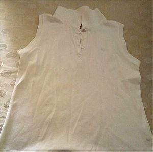 Παιδικό κοριτσίστικο αμάνικο άσπρο μπλουζάκι για 7-8 χρόνων!!