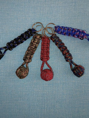 Monkey Fist Keychain made of military paracord, new