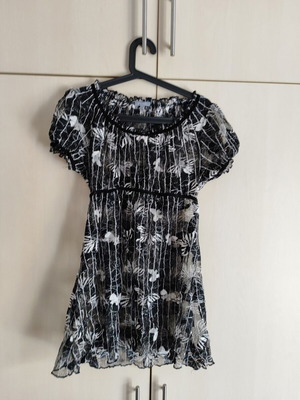 Lace black blouse with sequins like new