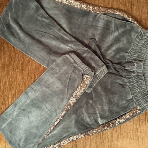 SugarFree velour tracksuit like new, green and gold, XS