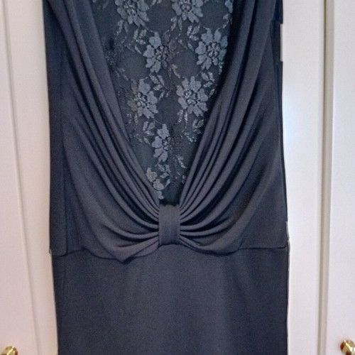 Explorer dress black with lace back like new, size L