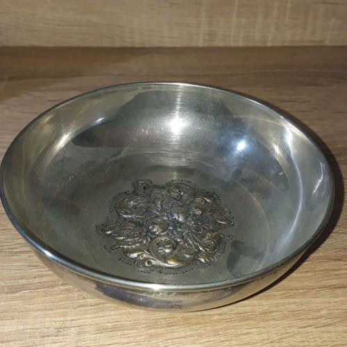 Silver-plated serving dish used 14cm