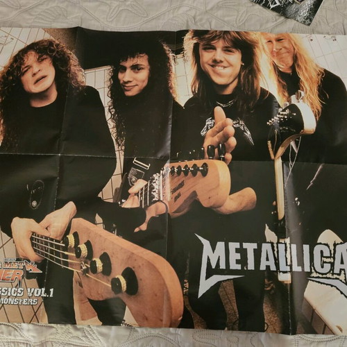 Collectible Iron Maiden/Metallica Poster like new