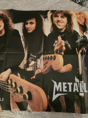 Collectible Iron Maiden/Metallica Poster like new