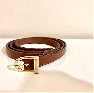 Brown Leather Belt Ζώνη 90cm
