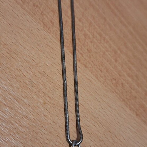 Silver cross 925 with zircon and 34 cm chain new