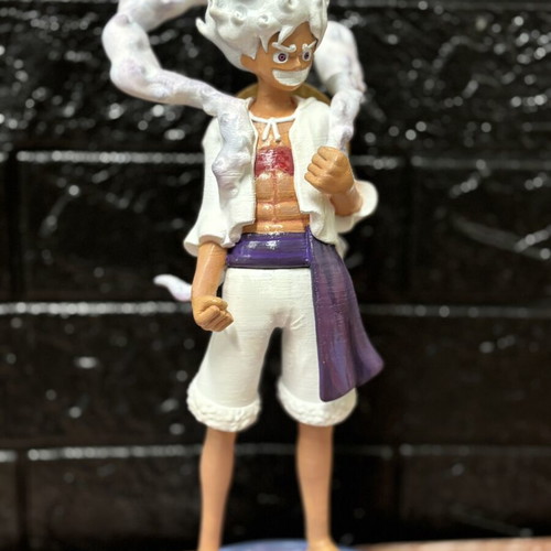 One Piece Luffy figure new, hand-painted with acrylics