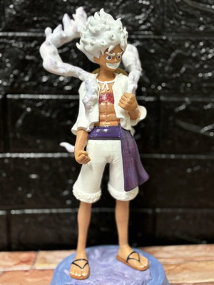 One Piece Luffy figure new, hand-painted with acrylics