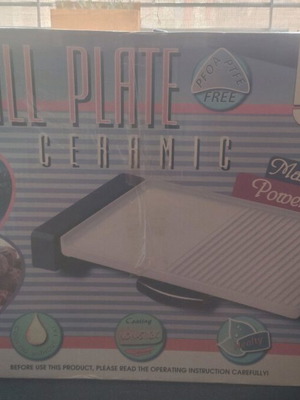 Ceramic grill plate used 2300 watt with fat drawer