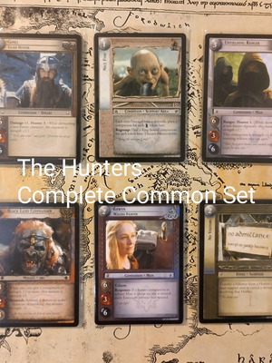 Lord of the Rings TCG The Hunters Complete Common Set like new