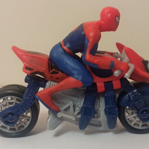Kinder Spiderman motorcycle like new