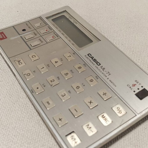 Casio ML-71 vintage αριθμομηχανή 1980, μη λειτουργική