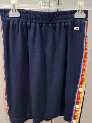 Φούστα Tommy Hilfiger μπλε XS με πλαϊνή λωρίδα και κουμπιά