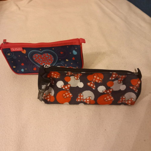 School pencil cases used, pack of 2 pieces